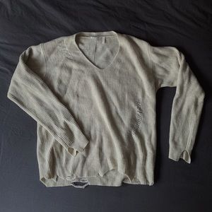Helmut Lang Distressed Sweater — Size Small